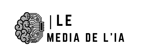 logo cerveau et puce + titre de la publication "le media de l'ia"
